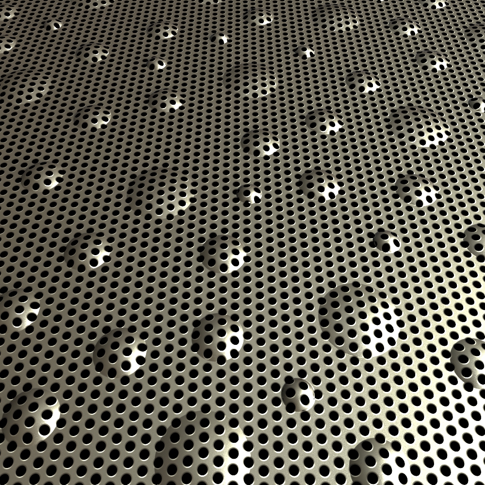 3D Embossed - 3D Perforated Atomic
