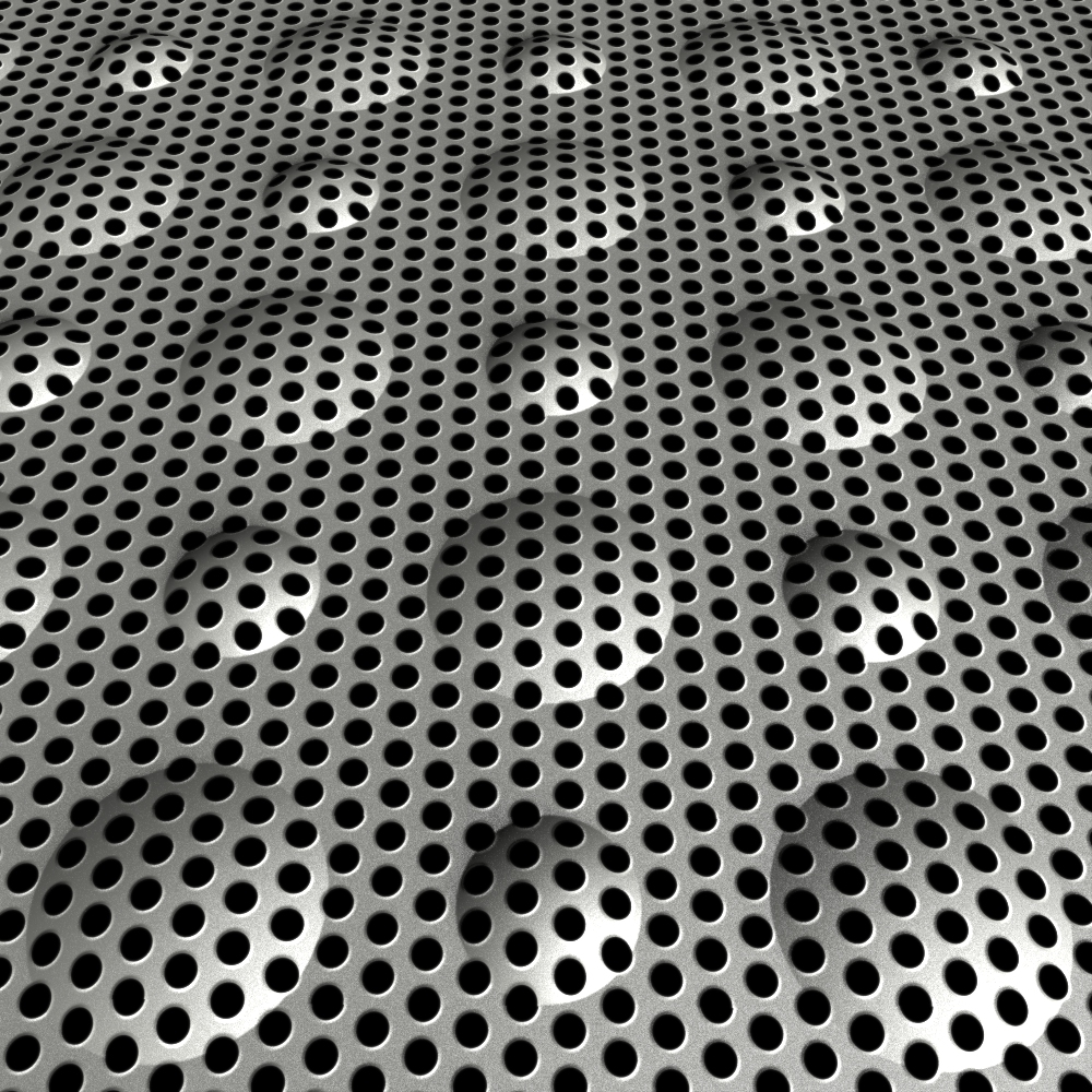 3D Embossed - 3D Perforated Techno