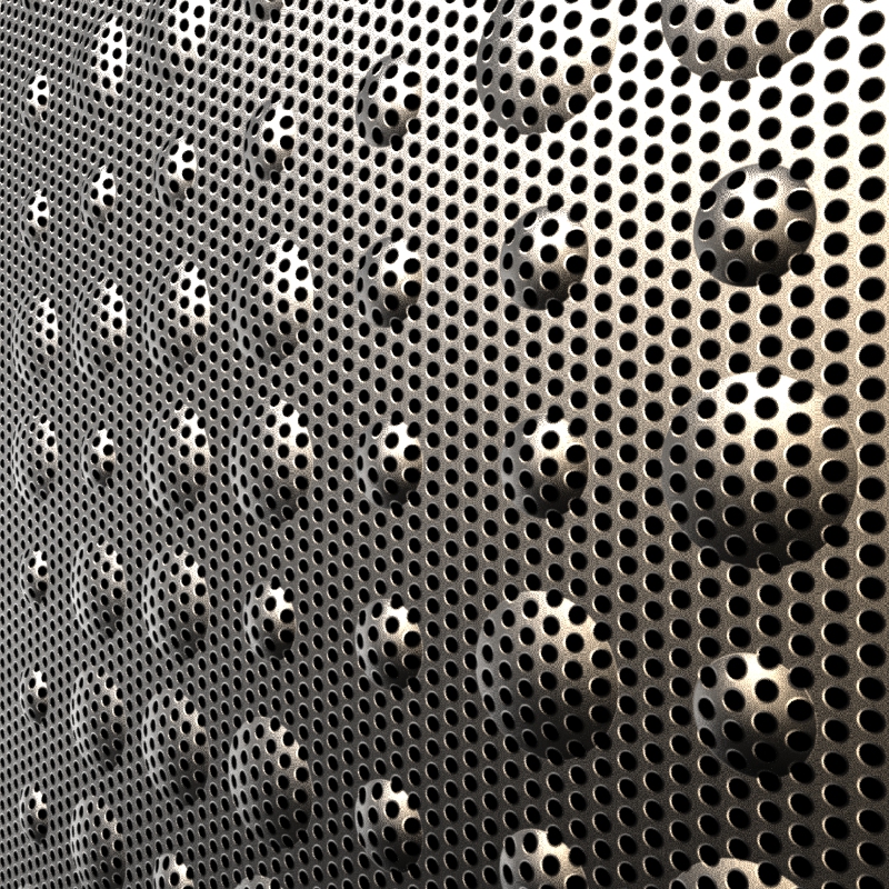 3D Embossed - 3D Perforated Braille