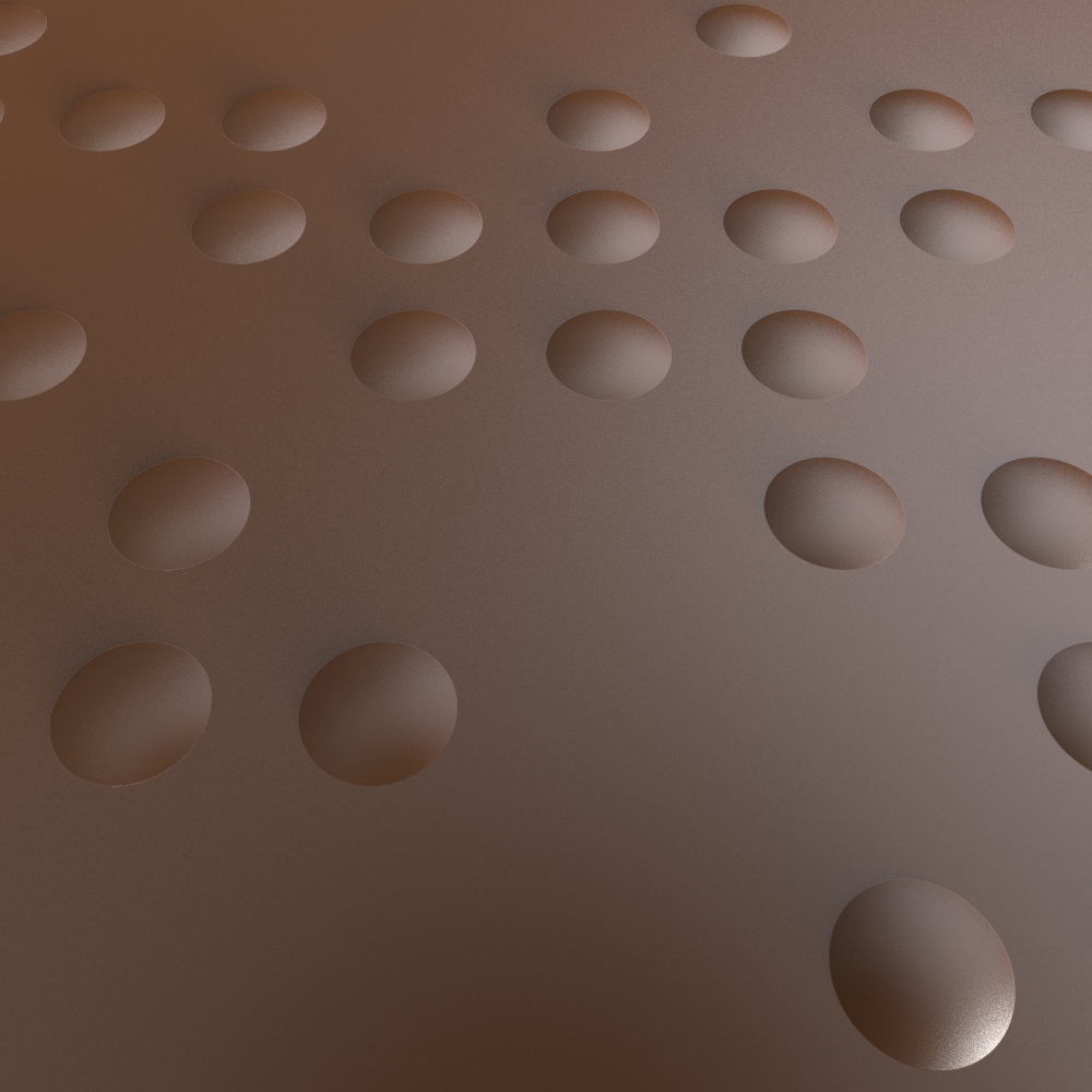 3D Embossed - 3D Round Hole Random