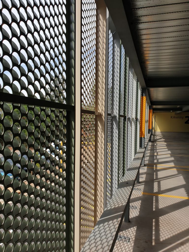 Queen Elizabeth Hospital Carpark cassettes in landscape