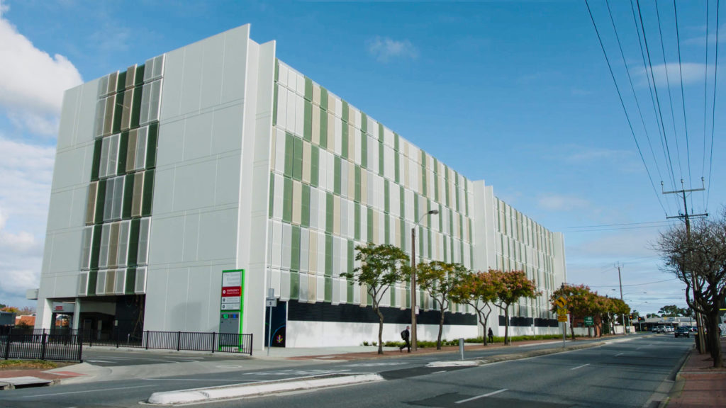 Queen Elizabeth Hospital Carpark landscape