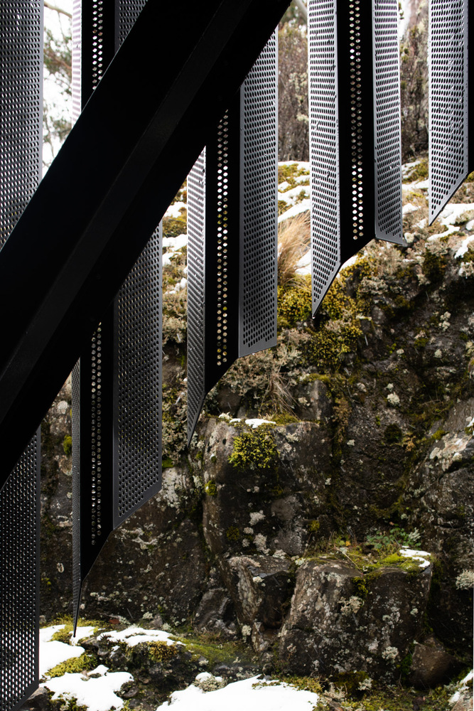 Cradle Mountain Visitor Perforated Metal