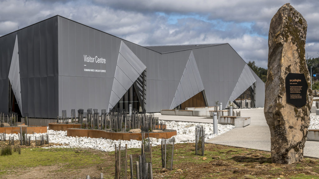 Cradle Mountain Visitor perforated Metal